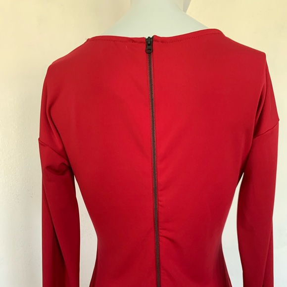 Narcisco Rodriguez Design Nation Red Dress Long sleeved - Picture 6 of 12